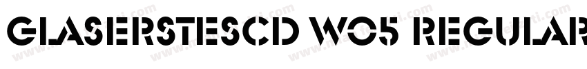 GlaserSteSCD W05 Regular字体转换
